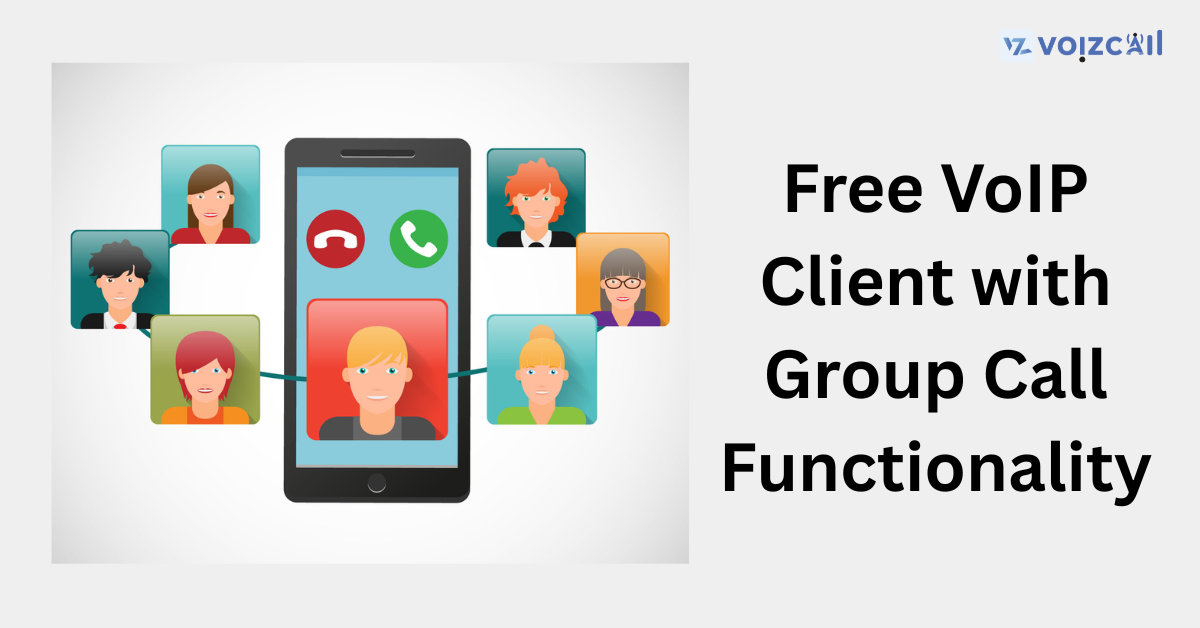 Free VoIP client interface with group call functionality