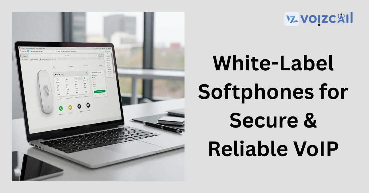 White-label softphone showcasing advanced encryption features