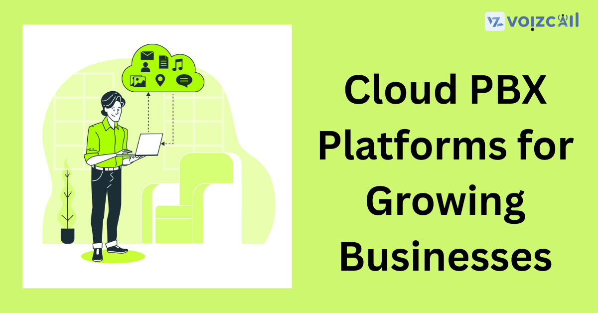 Business team using cloud PBX for collaboration