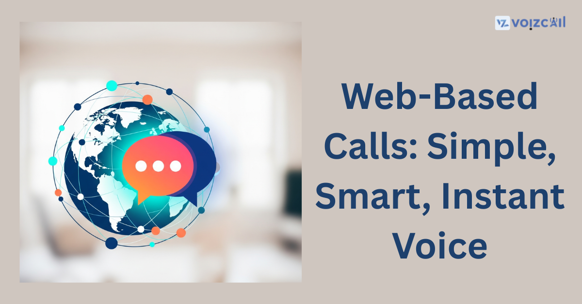 User making a web-based voice call from a laptop browser