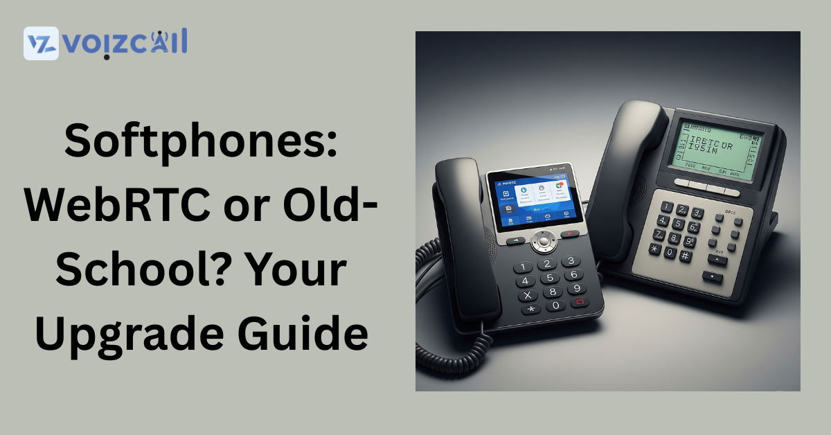 User making a VoIP call through a browser-based WebRTC softphone