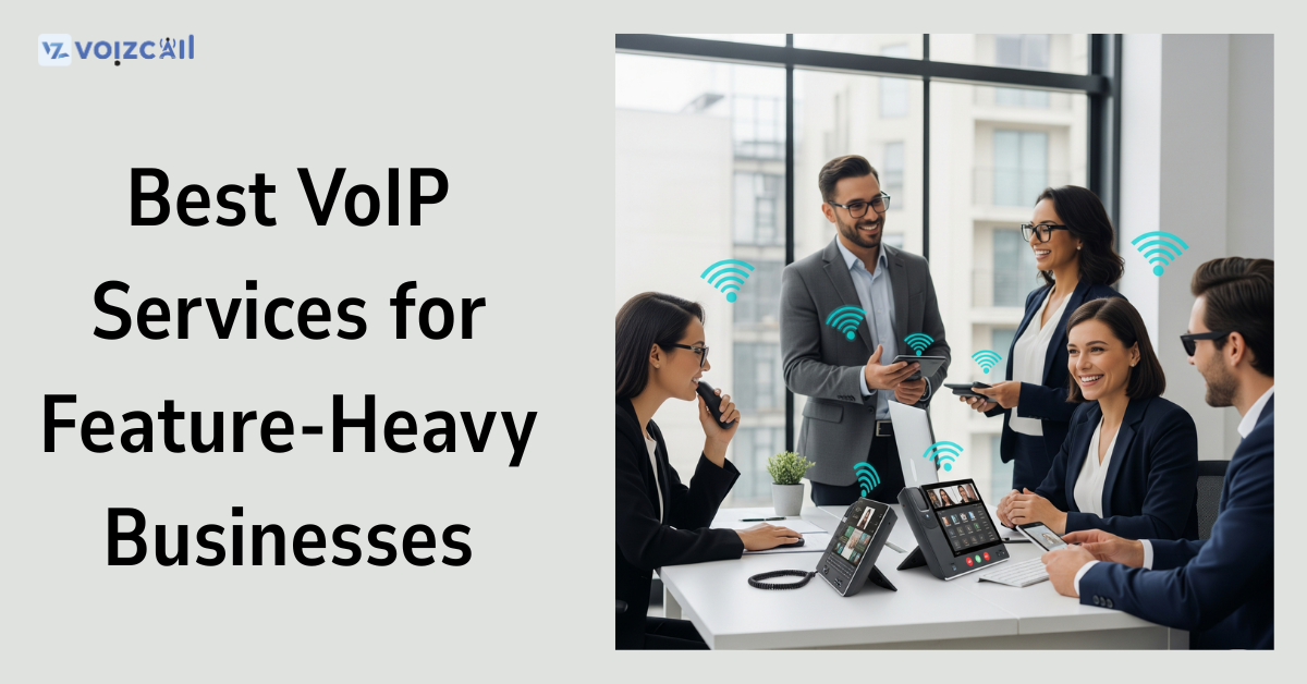 Feature-rich VoIP interface showing call routing and IVR setup