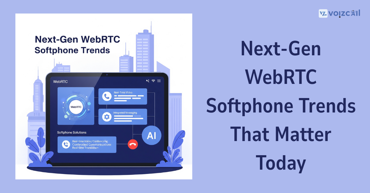 Cloud-based softphone dashboard showing real-time call analytics