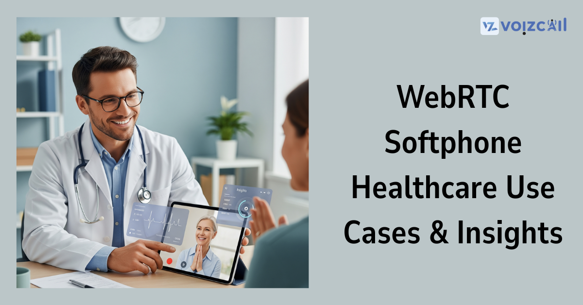 WebRTC softphone integrated with electronic health records