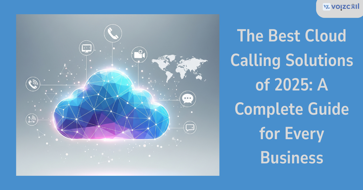 Infographic comparing top cloud calling providers in 2025