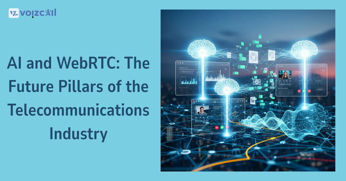 Global telecom infrastructure enhanced by AI and WebRTC technologies