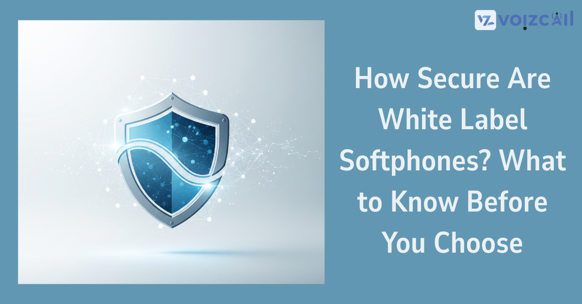 Encrypted white label softphone interface with TLS and SRTP protocols